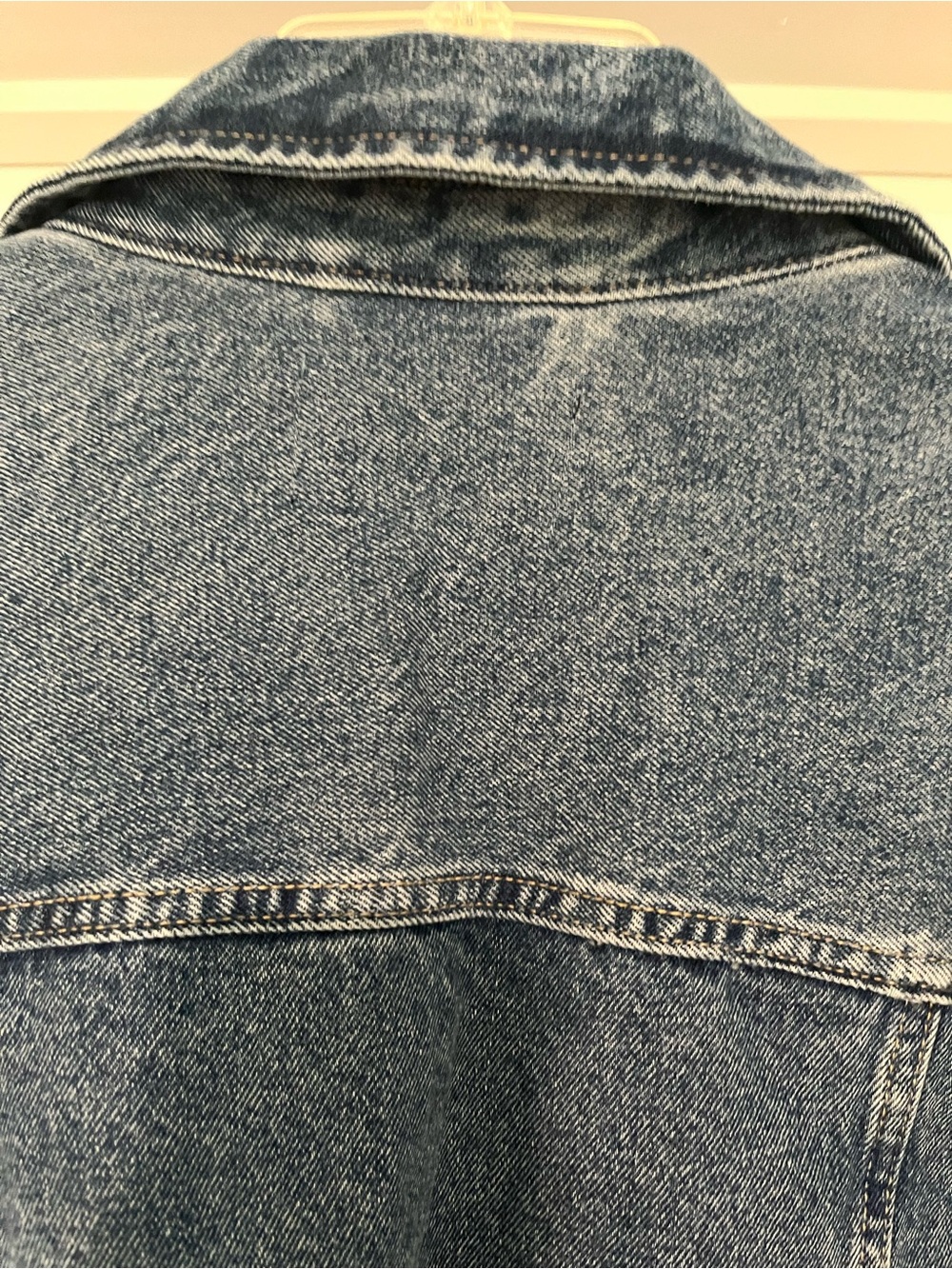Calvin Klein Jeans Medium Blue Denim Jacket with Silver Buttons - Picture 8 of 10